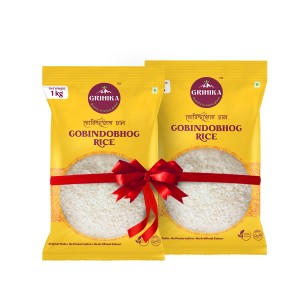 Grihika Premium Gobindobhog Rice 1 Kg (Pack of 1)